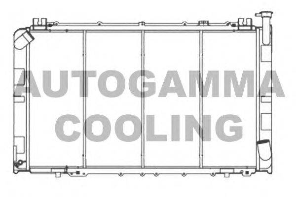 Радиатор, охлаждение двигателя AUTOGAMMA 105845