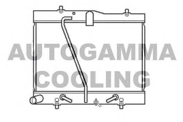 Радиатор, охлаждение двигателя AUTOGAMMA 107060