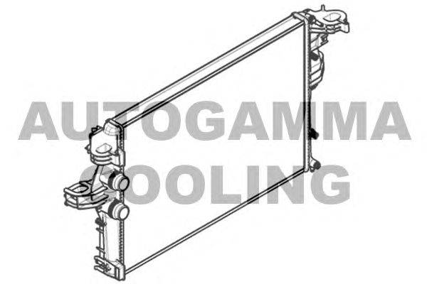 Радиатор, охлаждение двигателя AUTOGAMMA 107142