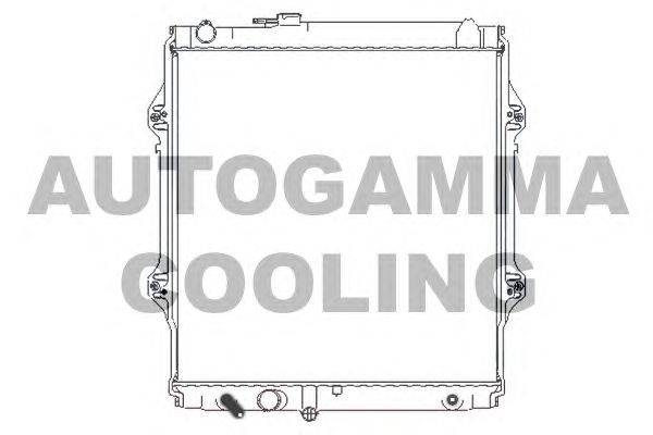 Радиатор, охлаждение двигателя AUTOGAMMA 107191