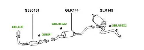Система выпуска ОГ GT Exhaust 1044