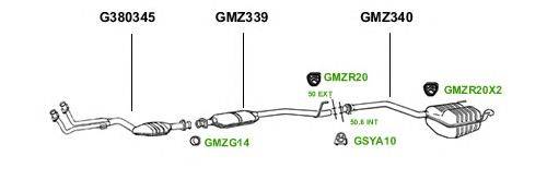 Система выпуска ОГ GT Exhaust 1157