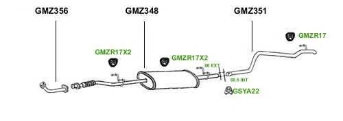 Система выпуска ОГ GT Exhaust 1173