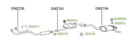 Система выпуска ОГ GT Exhaust 1185