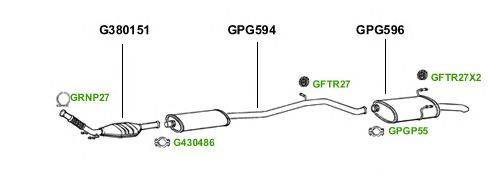 Система выпуска ОГ GT Exhaust 1722