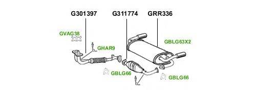 Система выпуска ОГ GT Exhaust 1943