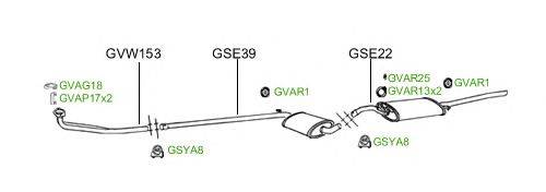 Система выпуска ОГ GT Exhaust 2158