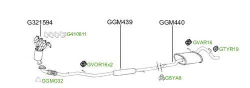 Система выпуска ОГ GT Exhaust 2315