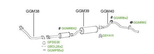 Система выпуска ОГ GT Exhaust 2596