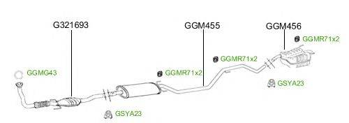 Система выпуска ОГ GT Exhaust 2684