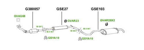 Система выпуска ОГ GT Exhaust 2860