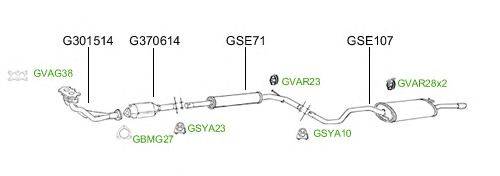 Система выпуска ОГ GT Exhaust 2996