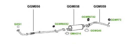 Система выпуска ОГ GT Exhaust 3639