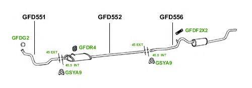 Система выпуска ОГ GT Exhaust 3795