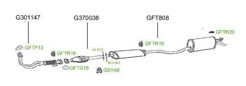 Система выпуска ОГ GT Exhaust 386