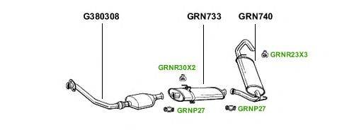 Система выпуска ОГ GT Exhaust 3890