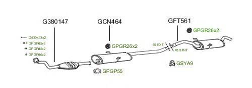 Система выпуска ОГ GT Exhaust 407