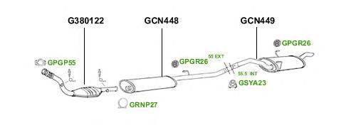 Система выпуска ОГ GT Exhaust 4342