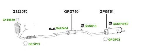 Система выпуска ОГ GT Exhaust 4398