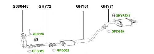 Система выпуска ОГ GT Exhaust 4436