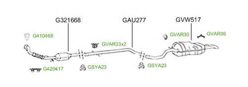 Система выпуска ОГ GT Exhaust 4721