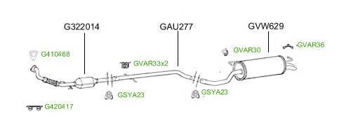 Система выпуска ОГ GT Exhaust 4744