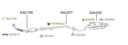 Система выпуска ОГ GT Exhaust 4824