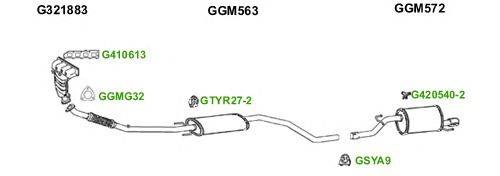 Система выпуска ОГ GT Exhaust 5691