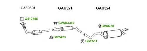 Система выпуска ОГ GT Exhaust 6079