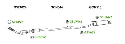 Система выпуска ОГ GT Exhaust 6221