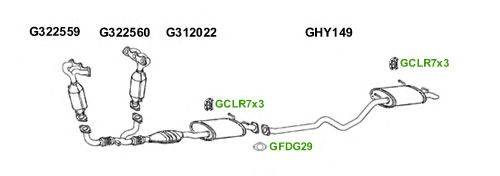 Система выпуска ОГ GT Exhaust 6464