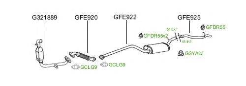 Система выпуска ОГ GT Exhaust 653