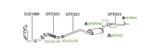 Система выпуска ОГ GT Exhaust 677