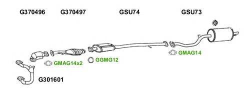 Система выпуска ОГ GT Exhaust 7049