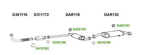 Система выпуска ОГ GT Exhaust 8668