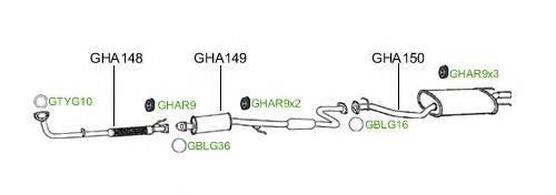 Система выпуска ОГ GT Exhaust 897