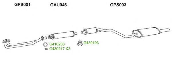 Система выпуска ОГ GT Exhaust 9022