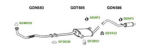 Система выпуска ОГ GT Exhaust 9419