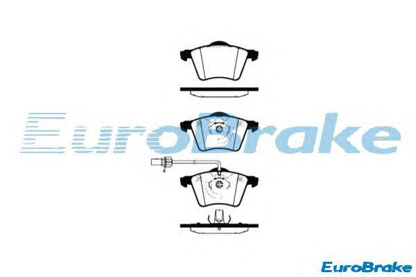 Комплект тормозных колодок, дисковый тормоз EUROBRAKE 5501224769