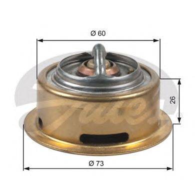 Термостат, охлаждающая жидкость GATES TH47370G1