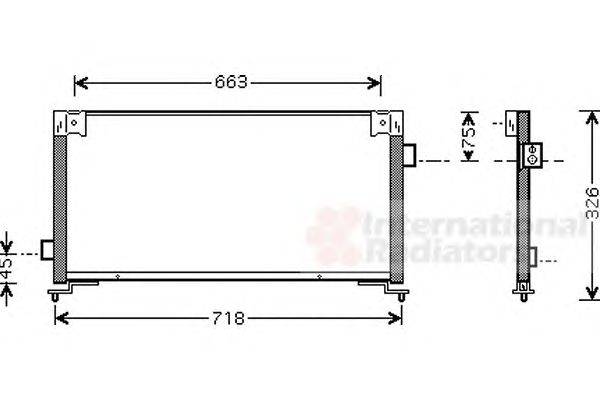 Конденсатор, кондиционер VAN WEZEL 51005044