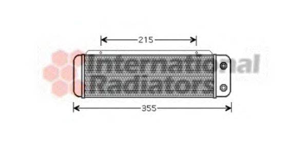 масляный радиатор, двигательное масло VAN WEZEL 30003324