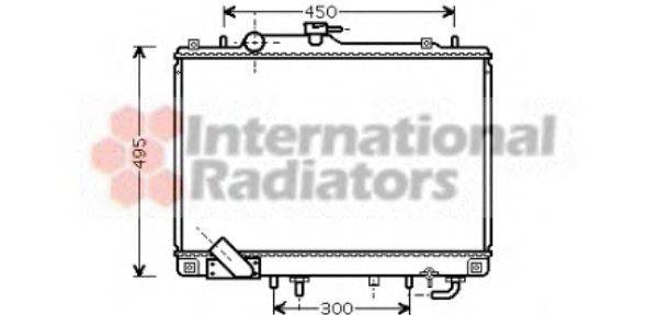 Радиатор, охлаждение двигателя GERI 28164