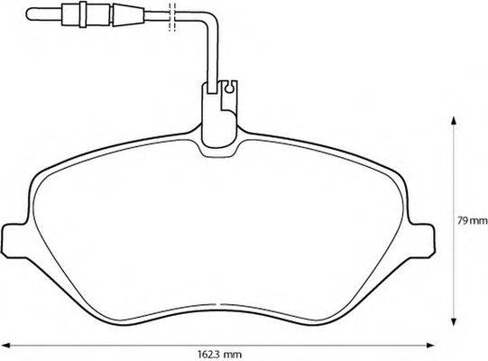Комплект тормозных колодок, дисковый тормоз REMSA 2110104