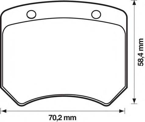 Комплект тормозных колодок, дисковый тормоз BENDIX 571802B