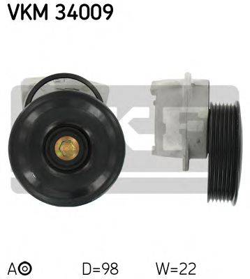Натяжной ролик, поликлиновой  ремень SKF VKM34009