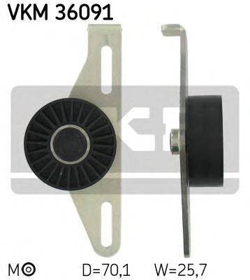 Натяжной ролик, поликлиновой  ремень SKF VKM 36091