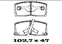 Комплект тормозных колодок, дисковый тормоз FTE 21339