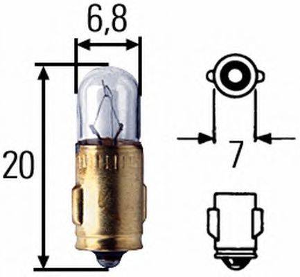 Лампа накаливания, внутренее освещение; Лампа накаливания; Лампа накаливания, внутренее освещение; Лампа, выключатель HELLA 8GP 002 066-241