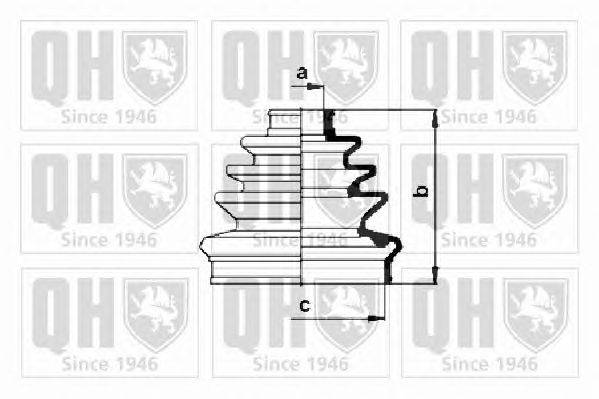 Комплект пылника, приводной вал QUINTON HAZELL QJB1040